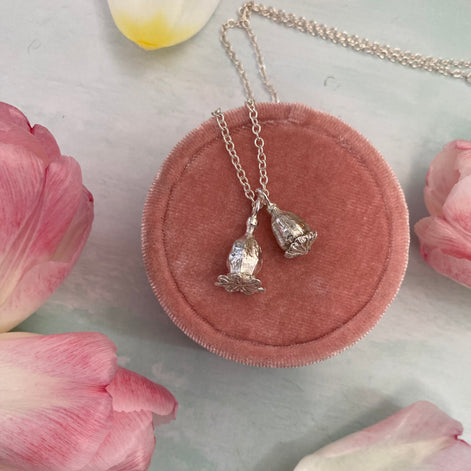 Double Poppy Seed Pod Necklace