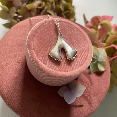 Large Ginkgo Leaf Necklace
