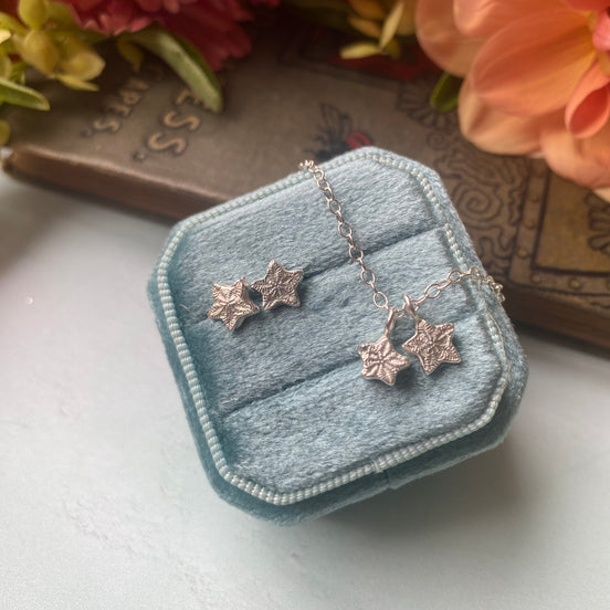 Crinoid Fossil Earrings