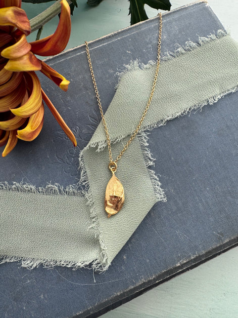 Honesty Seed Pod Necklace