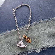 Snail and Leaf Bracelet