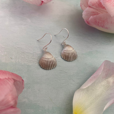 Cockle Shell Drop Earrings