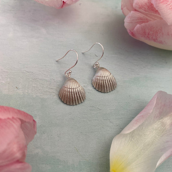 Cockle Shell Drop Earrings