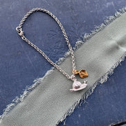 Snail and Leaf Bracelet