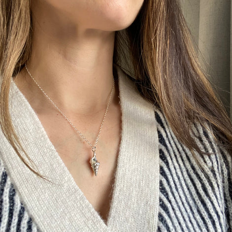 Large Spiral Shell Necklace