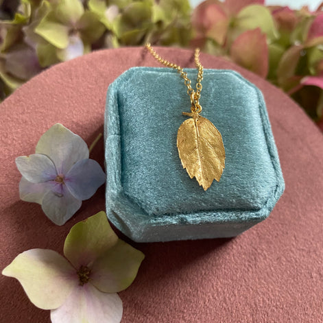 Rowan Leaf Necklace