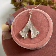 Large Ginkgo Leaf Necklace