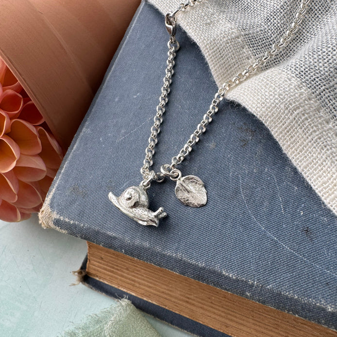 Snail and Leaf Bracelet