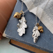 Mini Acorn and Oak Leaf Necklace