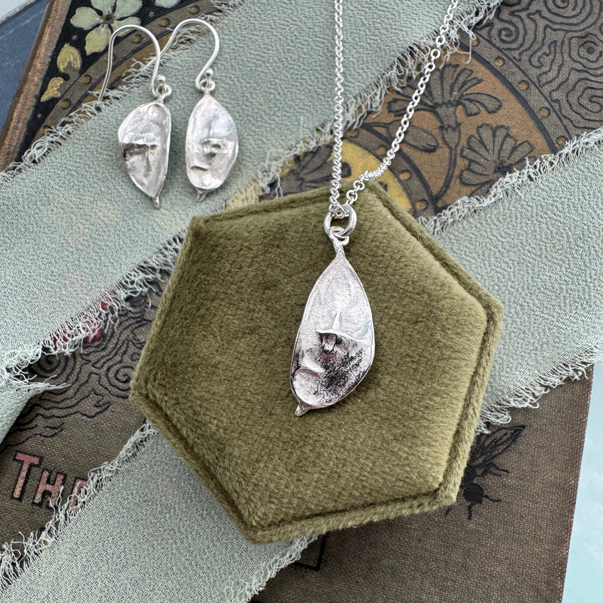 Honesty Seed Pod Necklace