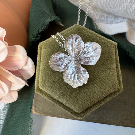 Hydrangea Flower Necklace