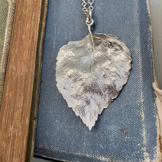 Birch Leaf Necklace