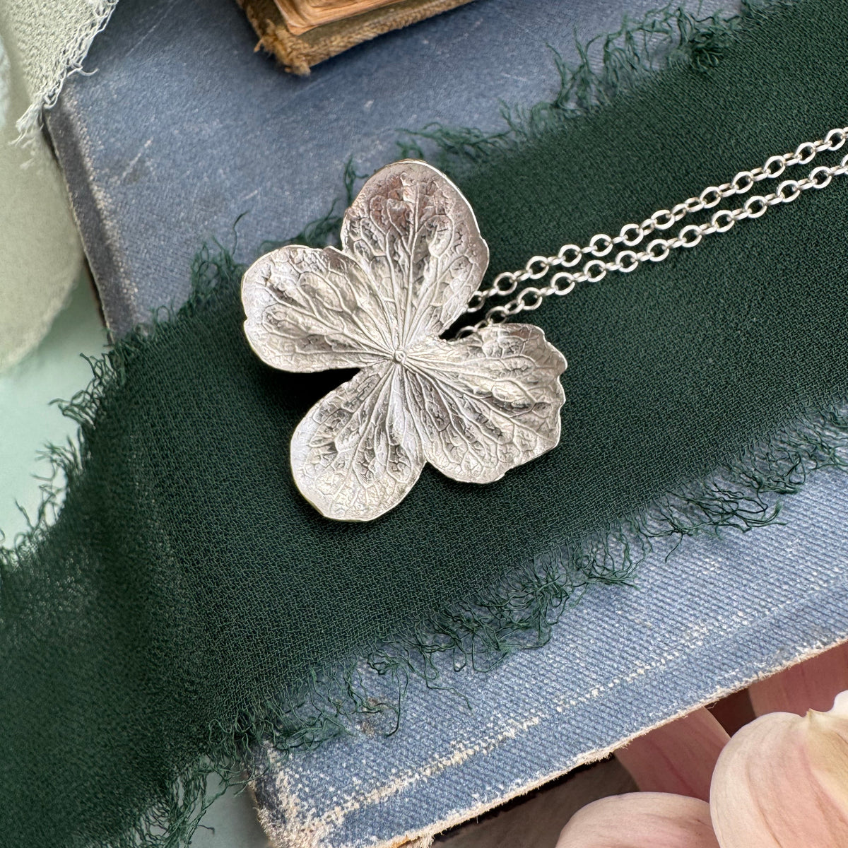 Hydrangea Flower Necklace
