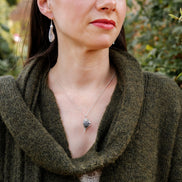 Blackberry and Bramble Leaf Necklace