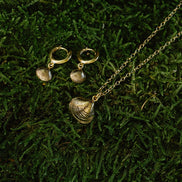 Cockle Shell Huggie Hoop Earrings