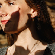 Cockle Shell Huggie Hoop Earrings