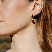 Cockle Shell Huggie Hoop Earrings