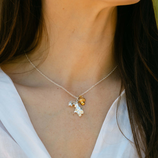 Double Oak Leaf and Acorn Necklace