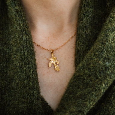 Fig Leaf Necklace