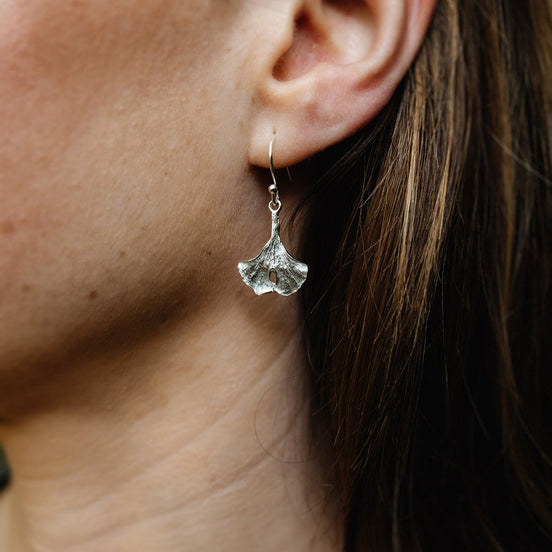 Ginkgo Leaf Earrings
