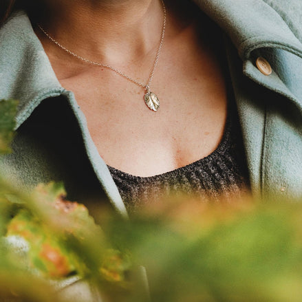 Rowan Leaf Necklace