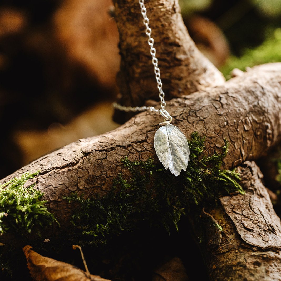 Rowan Leaf Necklace – Hannah Kyriakou Design