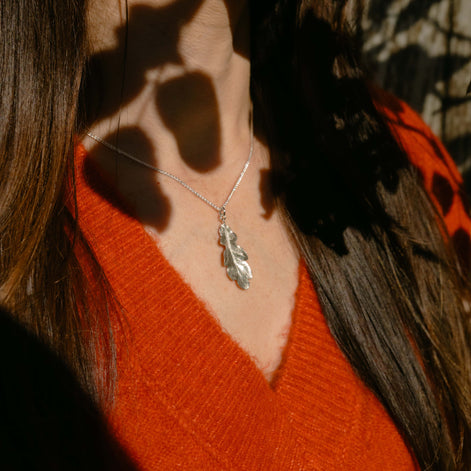 Small Oak Leaf Necklace