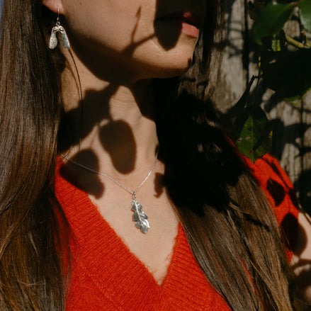Small Oak Leaf Necklace