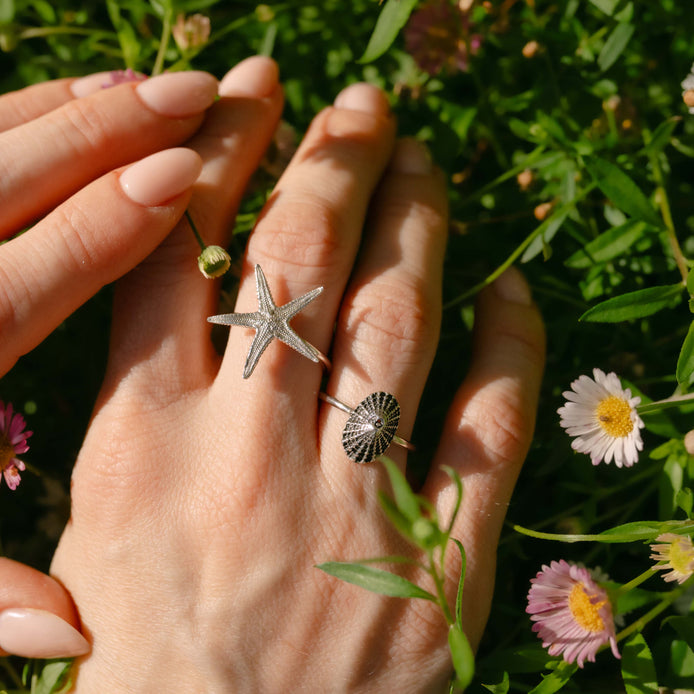 Sterling Silver Starfish Ring