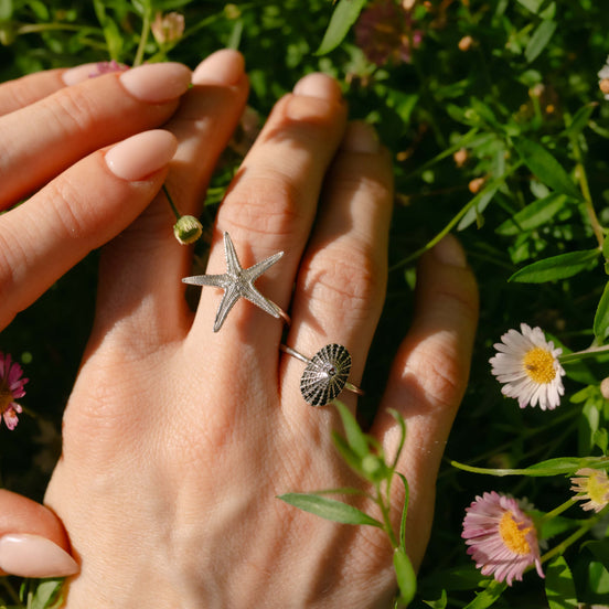 Sterling Silver Starfish Ring