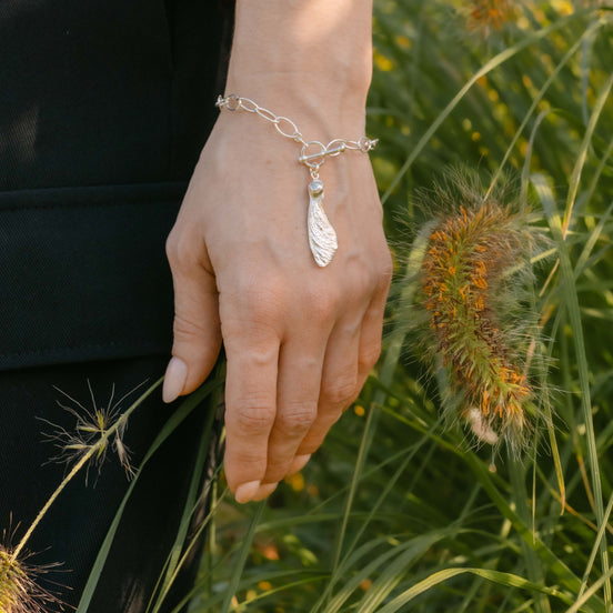 Sycamore Seed Charm Bracelet