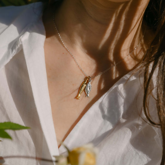 Pair of Fish Necklace