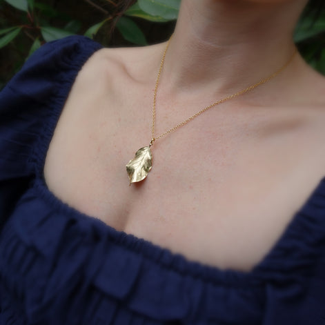 Beech Leaf Necklace