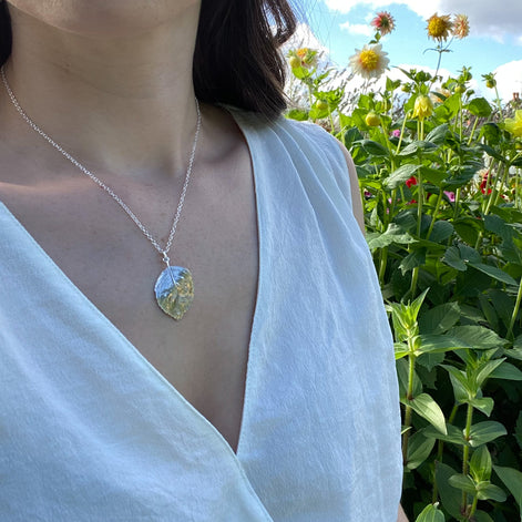Rose Leaf Necklace