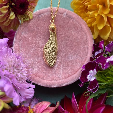 Sycamore Seed Necklace