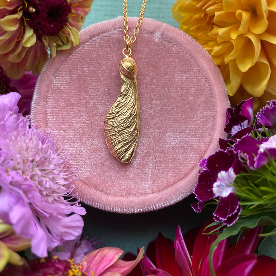 Sycamore Seed Necklace
