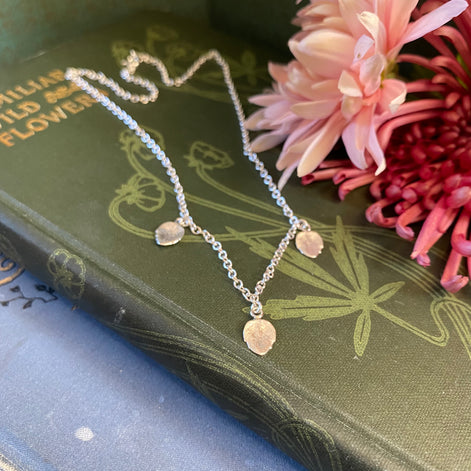 Sedum Leaf Trio Necklace