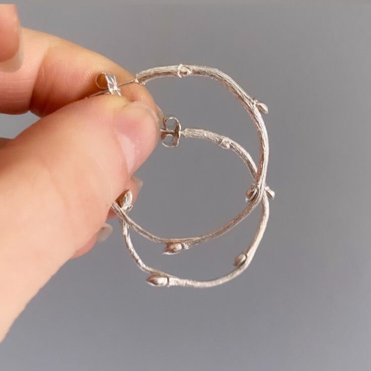 Twig Hoop Earrings