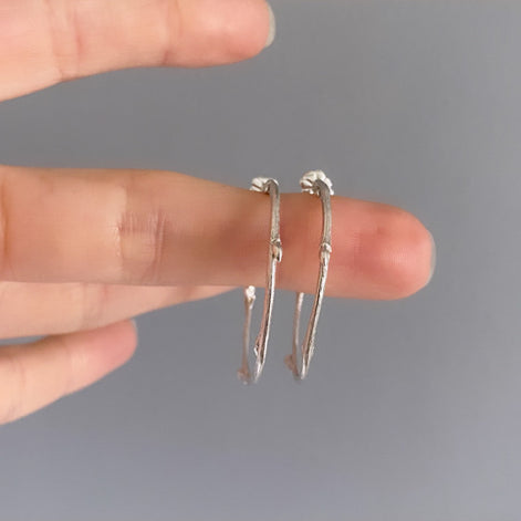 Twig Hoop Earrings