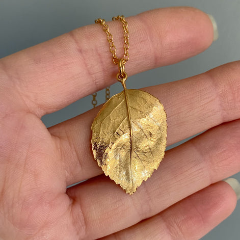 Rose Leaf Necklace