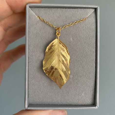Beech Leaf Necklace