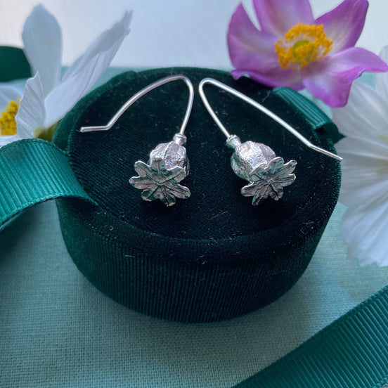 Poppy Seed Pod Earrings
