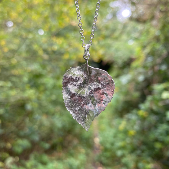 Birch Leaf Necklace