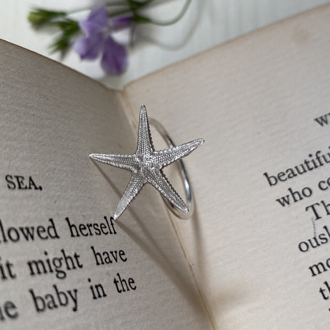 Sterling Silver Starfish Ring