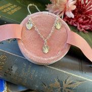 Sedum Leaf Trio Necklace