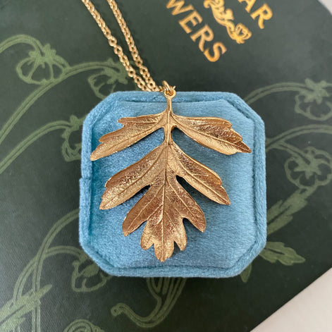 Hawthorn Leaf Necklace