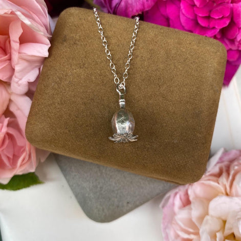 Poppy Seed Pod Necklace