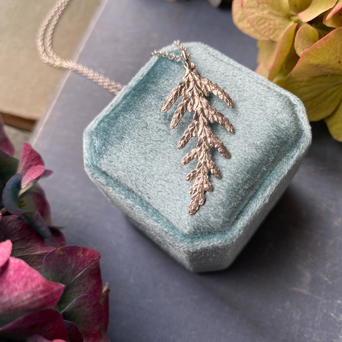 Cedar Leaf Necklace