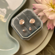 Sedum Leaf Stud Earrings