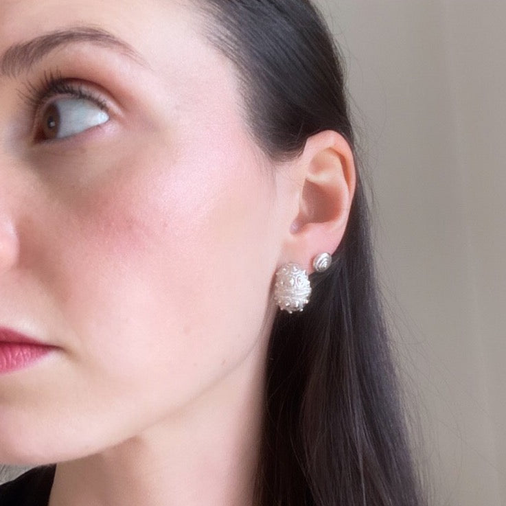 Sea Urchin Hoop Earrings